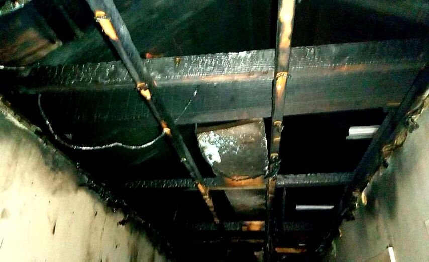 Imaxe do interior da vivenda afectada / GES Mos