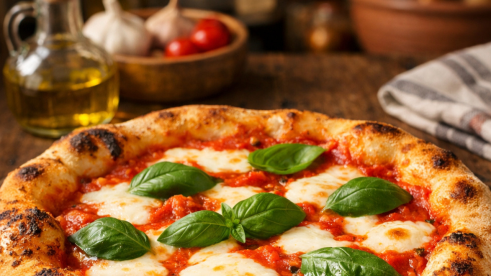 Receta de pizza casera italiana (Pizza margarita)