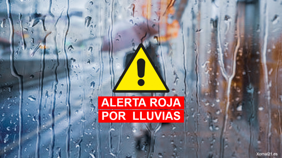 Una alerta roja obliga a suspender las clases este lunes en 16 concellos del interior de Pontevedra