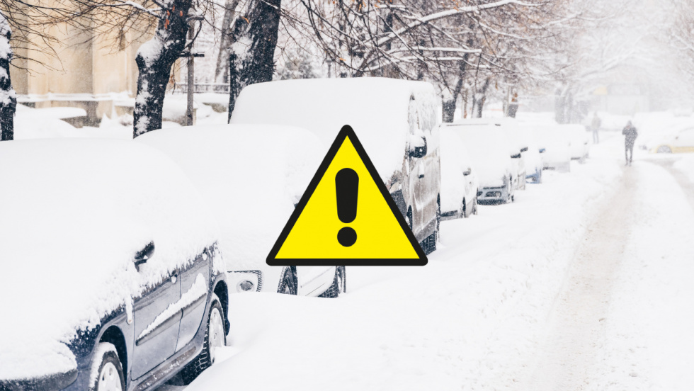 La nieve paraliza las clases este viernes en 16 concellos del interior de Pontevedra