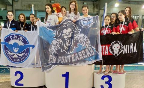 relevo femenino Uxia Sof&iacute;a In&eacute;s Iria