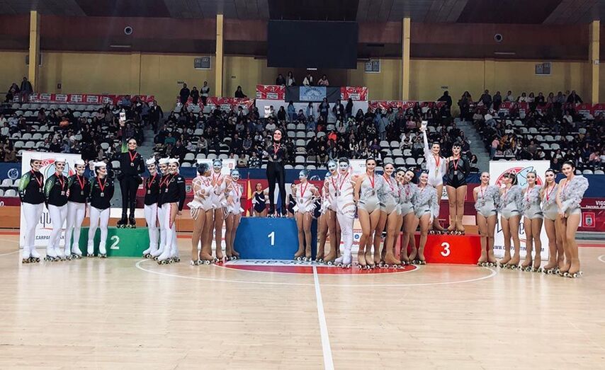 Podio Grupos peque&ntilde;os: 1 Anfora 2 Condado 3 Axel