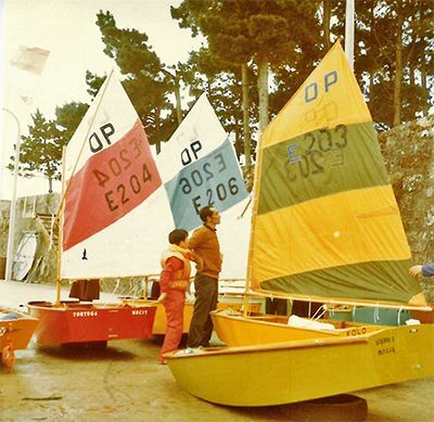 El Tortuga, el Canario y el Eolo del MRCYB - Foto del archivo de Cesar Casqueiro.