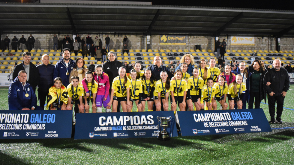 A Costa, en sub 13, y A Coruña, en sub 12, se coronan en Mos campeonas gallegas de selecciones comarcales