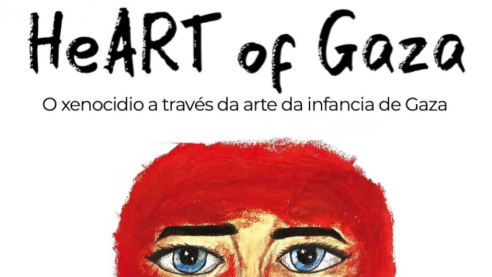 O Rosal acoge los dibujos de los niños de Gaza: 