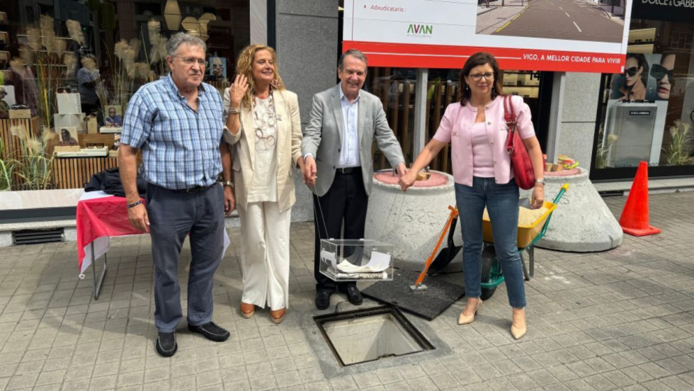 La humanización de la calle Lepanto en Vigo estará lista en dos meses