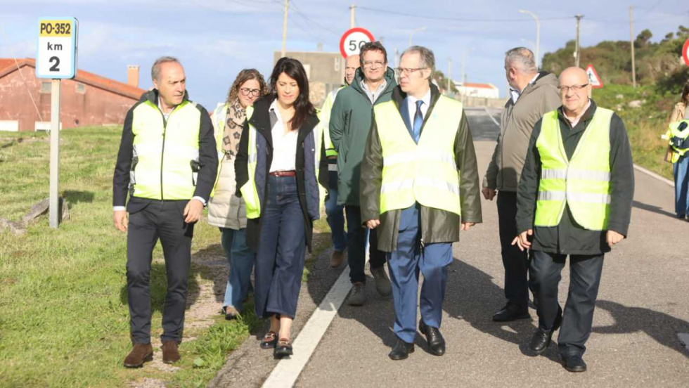 A Guarda conseguirá en 2026 una senda peatonal de 2 metros en la peligrosa carretera de Camposancos