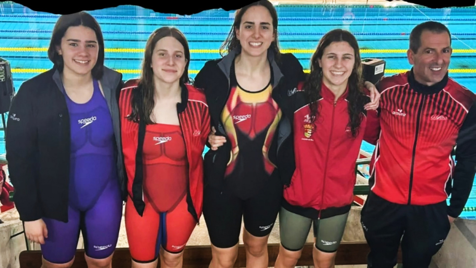 El Mos domina en la piscina con seis medallas en el Campeonato Gallego Júnior de Invierno