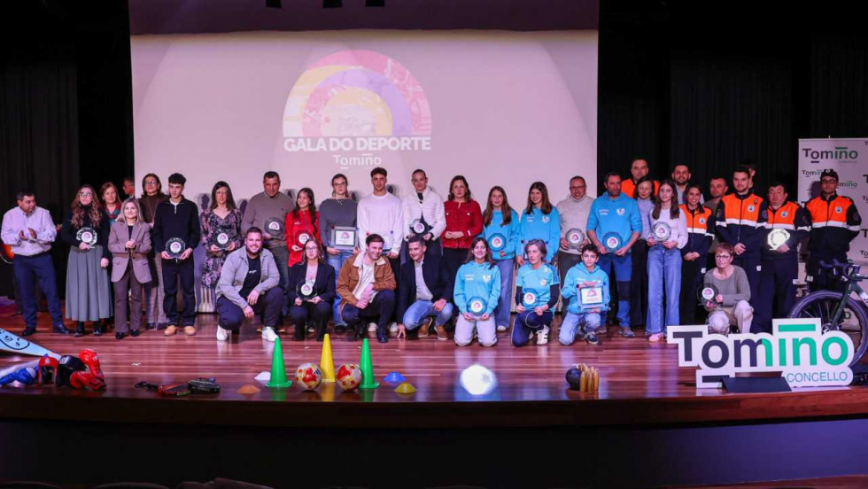 Uxía Rodríguez y Pablo Durán coronan una noche de estrellas en la IX Gala do Deporte de Tomiño