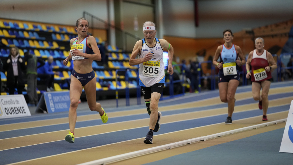 El atletismo gallego máster brilla con dieciséis récords autonómicos en Ourense