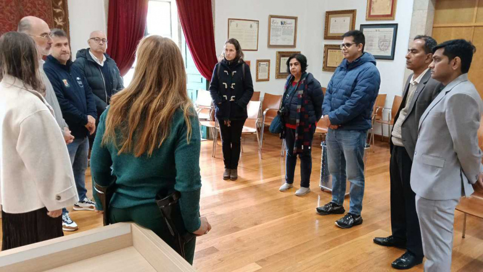 Baiona exporta su modelo de economía azul a una delegación de la India