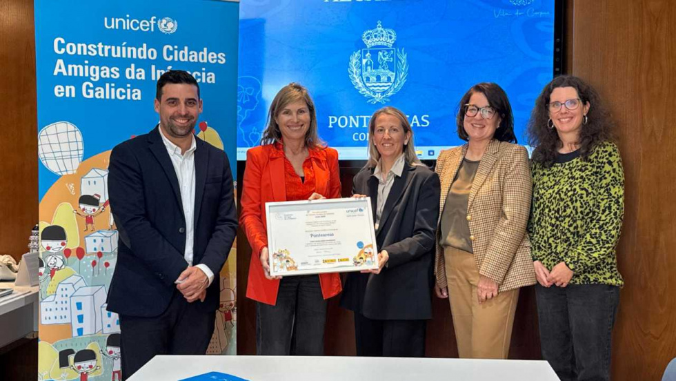 Ponteareas, oficialmente 'Cidade Amiga da Infancia' por UNICEF
