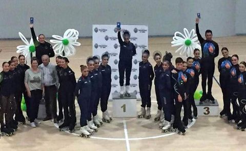 Podios Grupos Pequeños. 1 CPA Gondomar. 2 CPA Condado Salvaterra. 3 Anfora de Cangas.