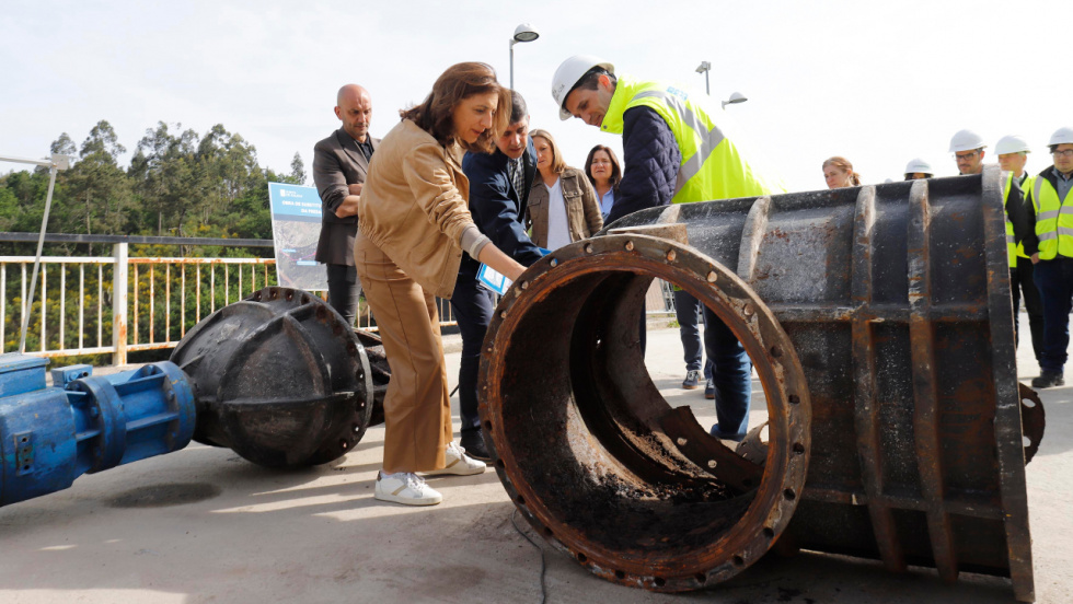 La Xunta completa las válvulas provisionales de la presa de Eiras y prevé las definitivas a finales de verano