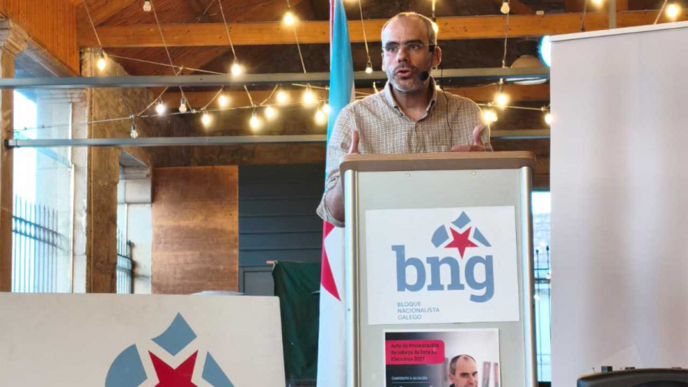Alexandre Estévez presenta su candidatura a la alcaldía de Mondariz por el BNG