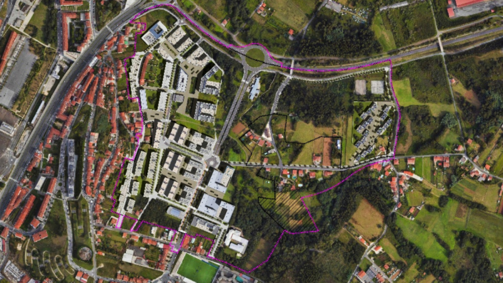 Luz verde inicial a un macrodesarrollo en Santiago con 3.609 viviendas, el 80% protegidas