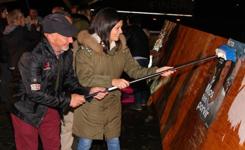 A candidata &aacute; alcald&iacute;a de Mos polo Partido Popular, Nidia Ar&eacute;valo.