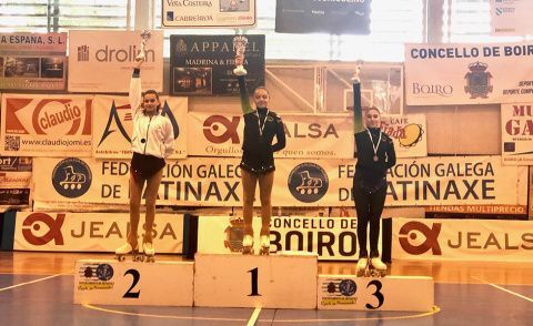 Podio Cadete primer a&ntilde;o. 1 Aldara Balboa 3 Daniela Rodr&iacute;guez.