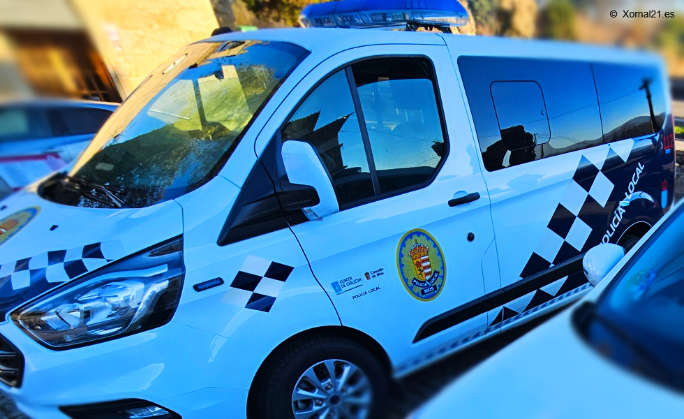 Imagen del equipo de atestados de la Policía Local de Mos (Archivo)