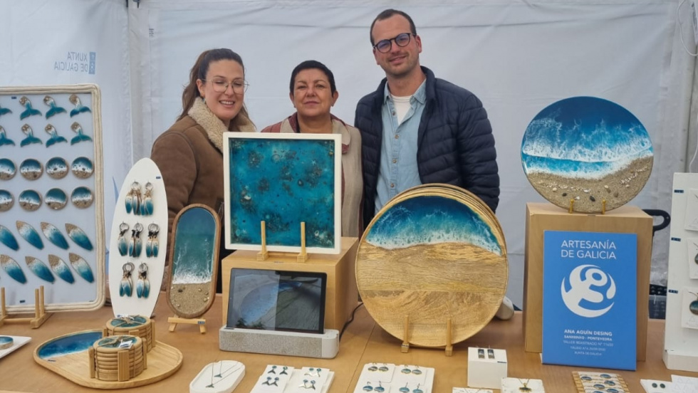 Trece obradoiros de artesanía gallega se dan cita en la Festa do Salmón da Estrada