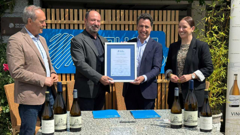 Galicia Calidade certifica los vinos de la adega Vía Atlántica en O Rosal
