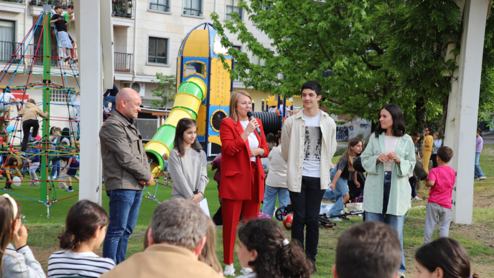 La Deputación invierte 50.000 euros en la reforma del parque Raíña Aragonta en Salceda de Caselas
