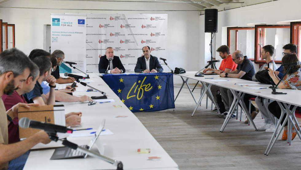 La construcción sostenible en madera gallega, protagonista en una jornada europea en Santiago