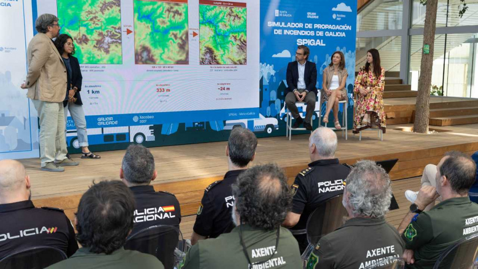 La Xunta presenta el simulador Spigal para anticipar la evolución de los incendios