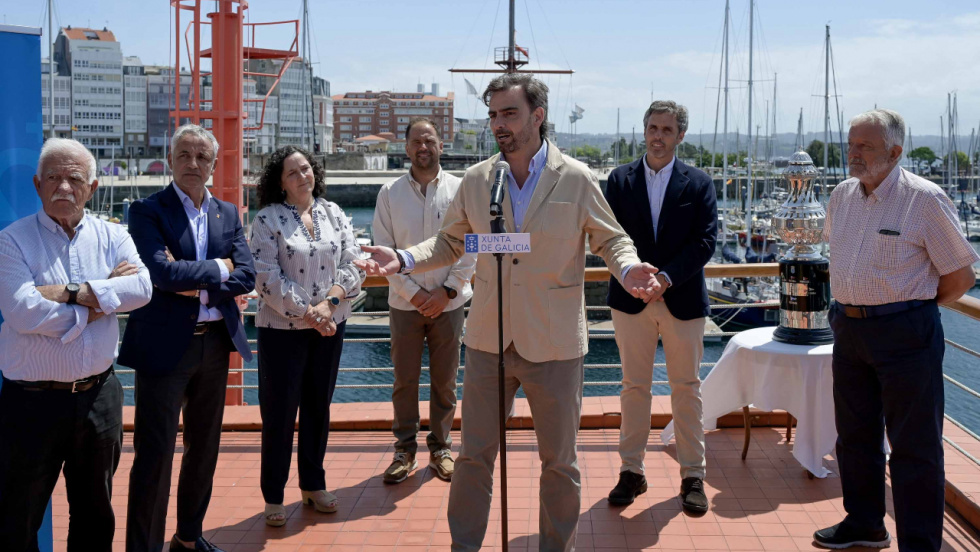 Diego Calvo destaca el Trofeo Presidente de la Xunta como escaparate de la vela gallega y la marca Galicia Calidade