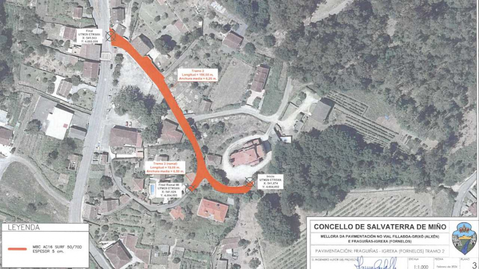 Salvaterra de Miño mejorará los viales Fillaboa-Grixó y Fraguíñas-Igrexa