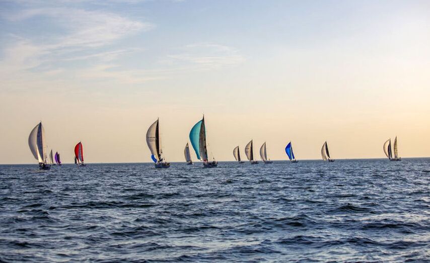 Un momento de la primera etapa de la Pornic-Baiona-La Rochelle.