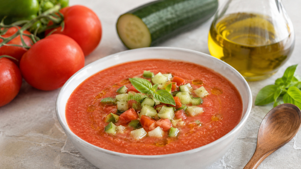 Gazpacho de tomate y pepino, el sorbo que refresca el verano