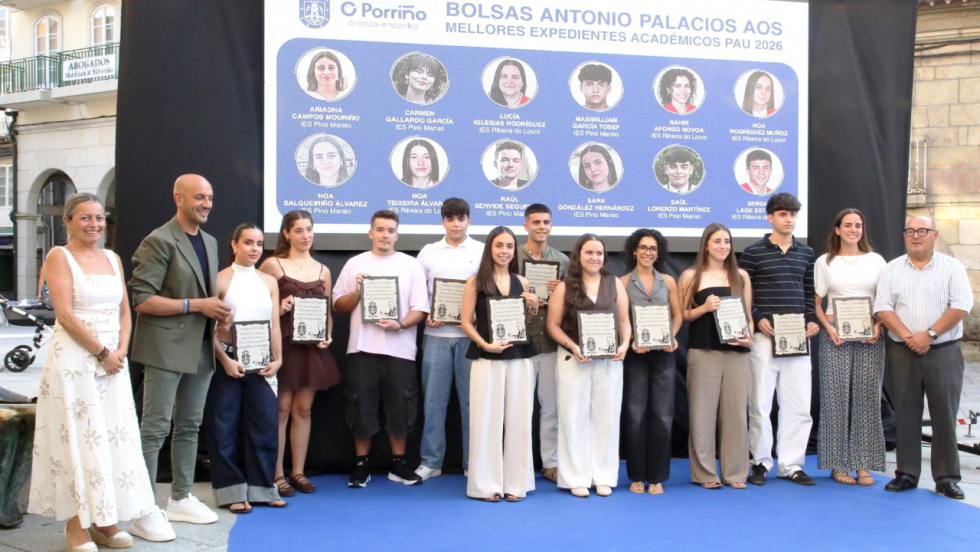O Porriño premia los mejores expedientes con las Bolsas Antonio Palacios