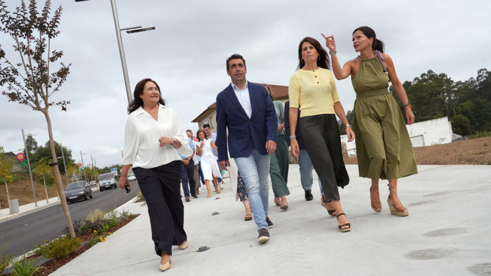 Las avenidas de Puxeiros y Rebullón en Mos estrenan un nuevo aspecto tras una inversión de 1,3 millones
