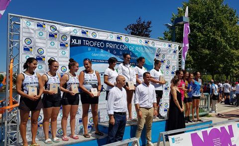 Podio K4 senior femenino-Princesa de Asturias.