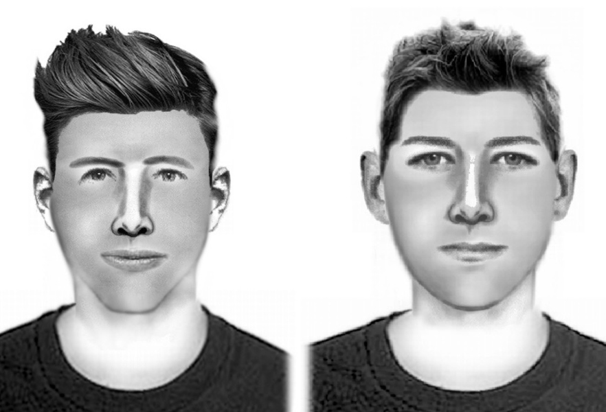Los retratos robot de los jóvenes presuntos autores de la agresión / Guardia Civil