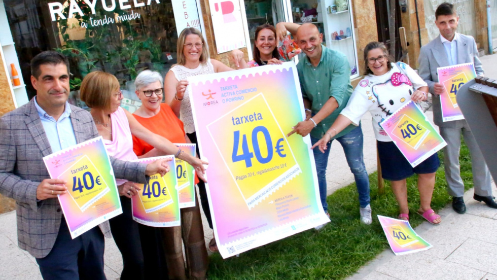 Una tarjeta con 40 euros por 30 impulsa el comercio local de O Porriño