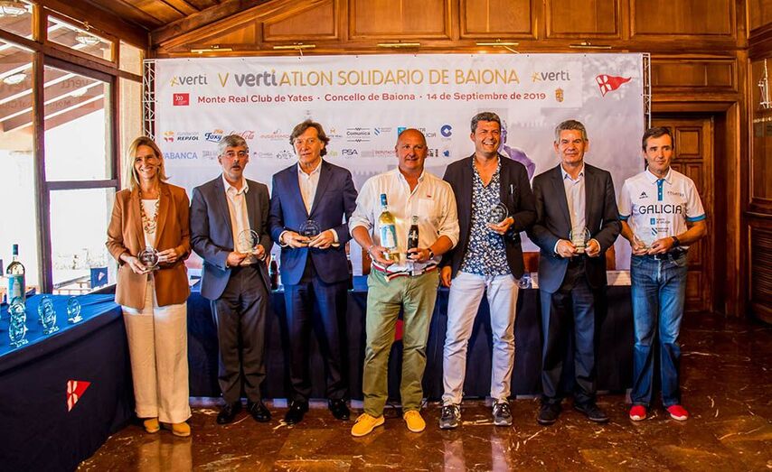 Presentación oficial V Vertiatlón Solidario de Baiona. /&copy; Rosana Calvo