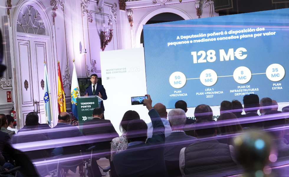 La Diputación de Pontevedra anuncia una inyección de 128 millones para municipios pequeños