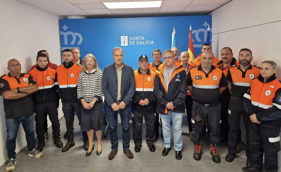 La Xunta entrega 38 carnés a efectivos de Protección Civil en la provincia de Pontevedra