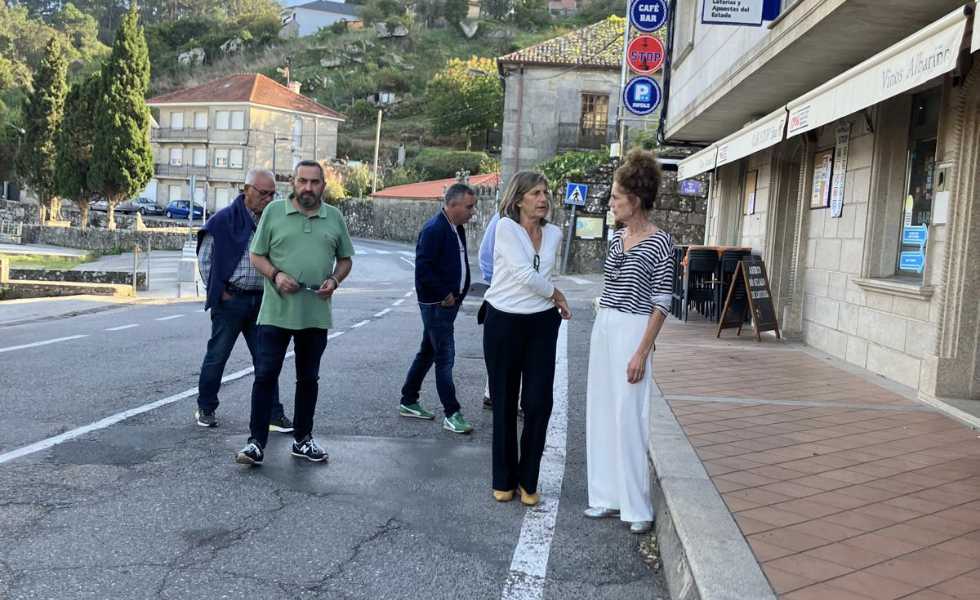 La Diputación refuerza la seguridad vial en Cangas con mejoras de firme y cunetas