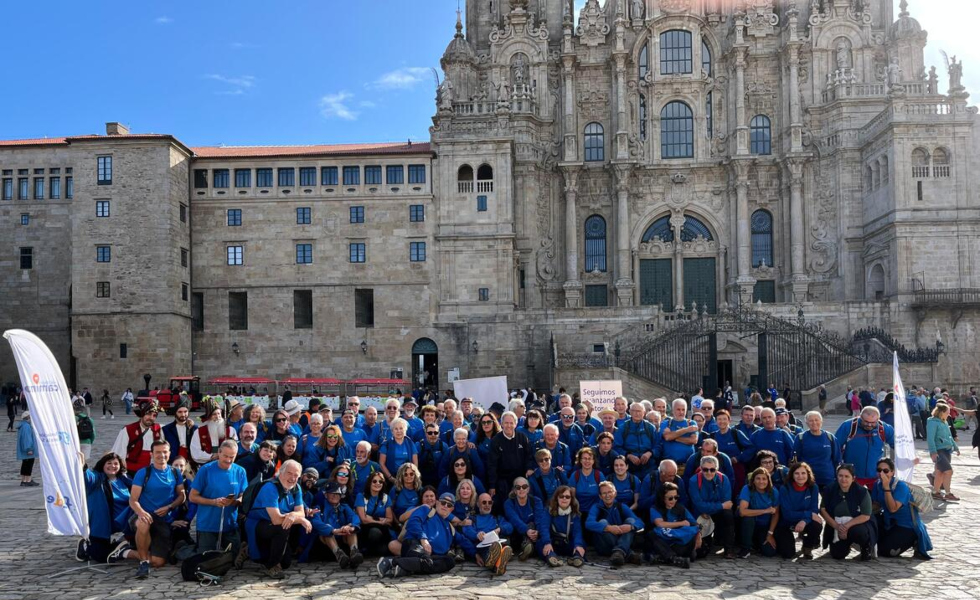Cien peregrinos con diabetes culminan el Camino de Santiago en una gesta saludable