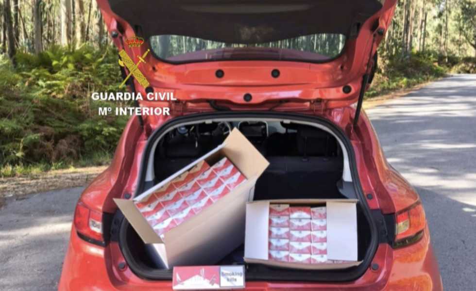 Intervenidas 990 cajetillas de tabaco de contrabando en un control de Sanxenxo
