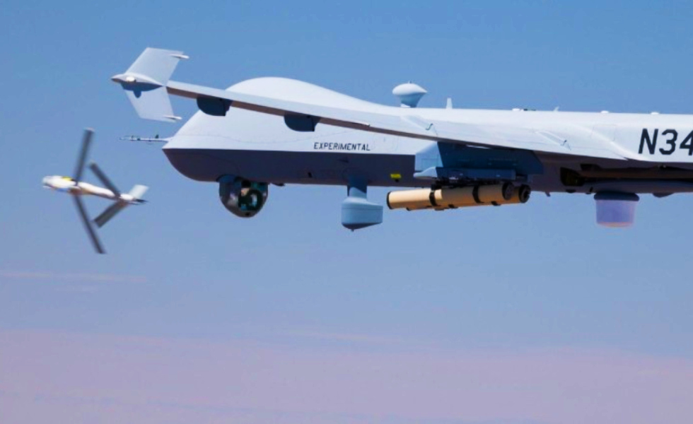 GA-ASI y AeroVironment realizan primer lanzamiento aéreo del misil Switchblade 600 desde un dron MQ-9A
