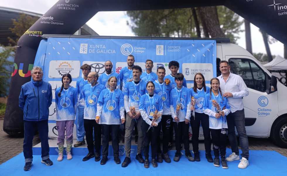 Iván García y Paula Rodríguez se coronan en el Campeonato de Galicia de Pump Track