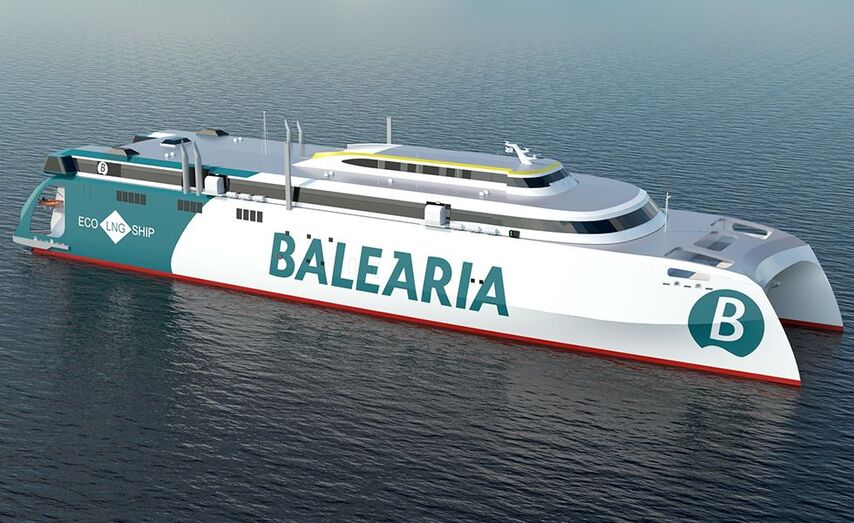Maqueta del nuevo fast ferry.