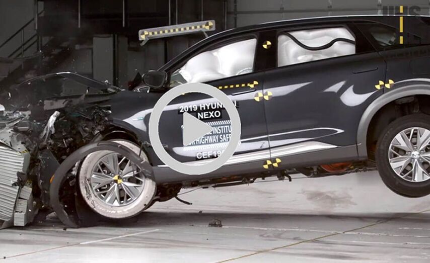 Así se comportó el Hyundai Nexo en la primera prueba de choque del IIHS