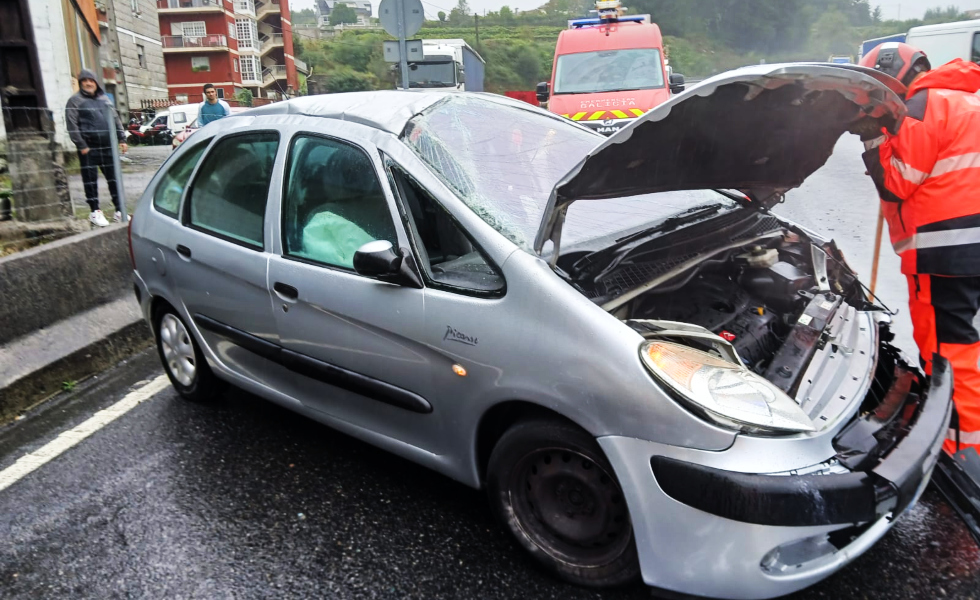 Accidente en ls Autovía Vigo-O Porriño, a la altura del kilómetro 12 en dirección a Tui