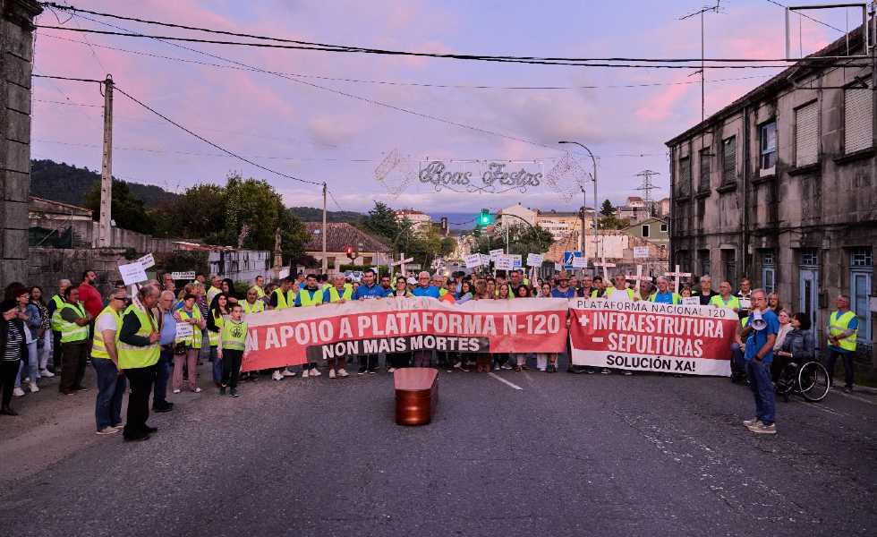 La N-120 sufre su cuarta semana de cortes por las protestas vecinales que exigen seguridad