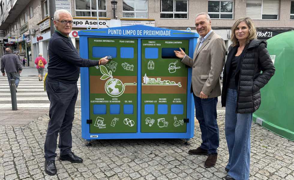Ponteareas estrena punto limpio en pleno centro urbano